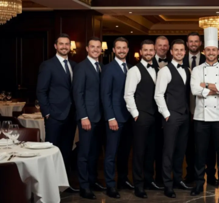 Tim Casino Tomic restorana i lounge bara u elegantnom, toplom interijeru.